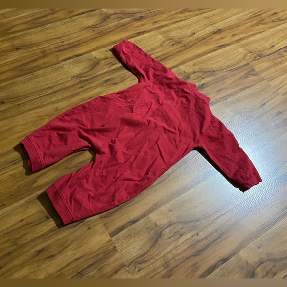 Blue Jean Teddy One Piece Long Sleeve With Snap Closure Size 12 months - Picture 5 of 16